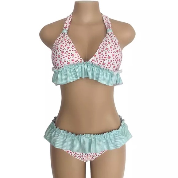 Ruffle Floral Printed Bikini Set - Picture 3 of 4